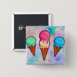 Ice Cream Cones Button