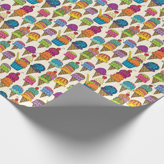 Ice Cream Cones Cadeaupapier (Hoek)