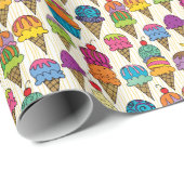 Ice Cream Cones Cadeaupapier (Rol Hoek)
