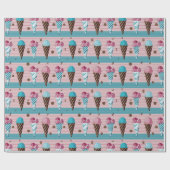 Ice Cream Cones Cadeaupapier (Vlak)