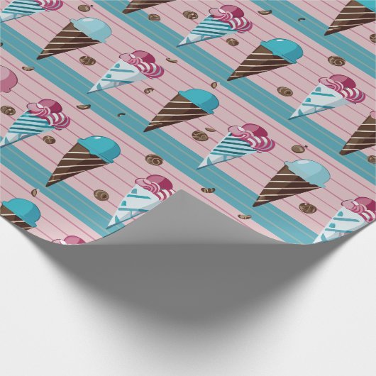 Ice Cream Cones Cadeaupapier (Hoek)
