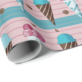 Ice Cream Cones Cadeaupapier (Rol Hoek)