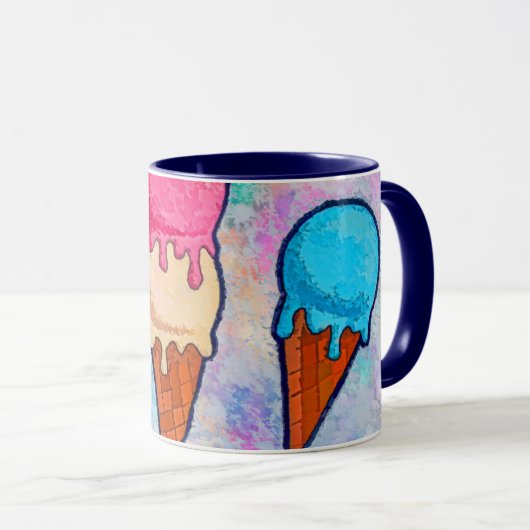Ice Cream Cones Coffee-Mok Mok (Voorkant rechts)