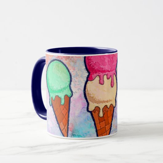 Ice Cream Cones Coffee-Mok Mok (Voorkant links)