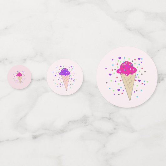 Ice Cream Cones Confetti (Voorkanten)