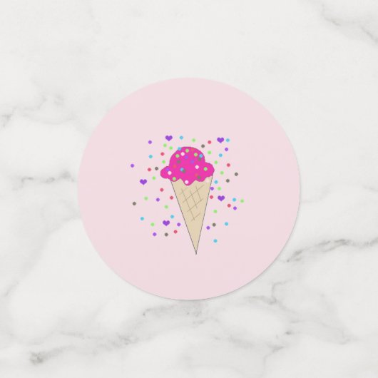 Ice Cream Cones Confetti (Kleine voorkant)