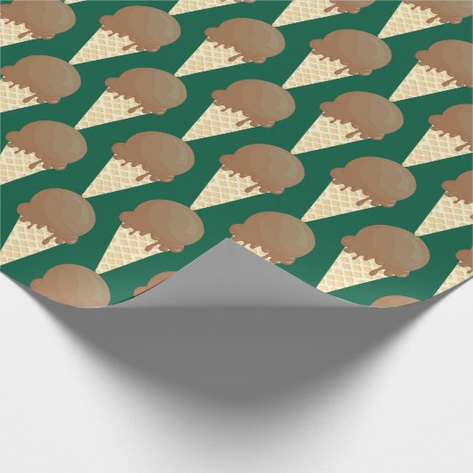 Ice Cream Cones Design Cadeaupapier (Hoek)