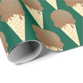 Ice Cream Cones Design Cadeaupapier (Rol Hoek)