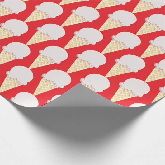 Ice Cream Cones Design Cadeaupapier (Hoek)