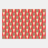 Ice Cream Cones Design Inpakpapier Vel (Voorkant 3)