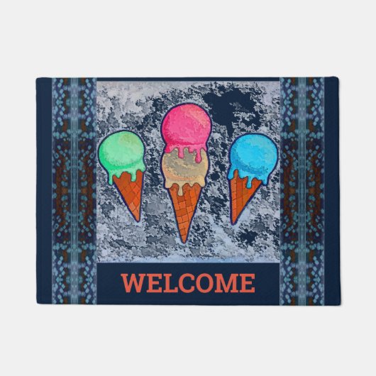 Ice Cream Cones Doormat Deurmat (Voorkant)