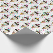 Ice Cream Cones en sprinken Cadeaupapier (Hoek)