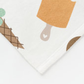 Ice Cream Cones Fleece Blanket Deken (Hoek)