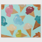 Ice Cream Cones for Days Cadeaupapier (Vlak)