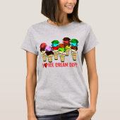 Ice Cream Cones For Ice Cream Day T-shirt (Voorkant)