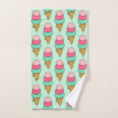 Ice Cream Cones Handdoek Set Gift (Handdoek)