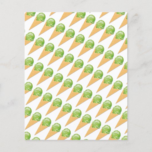 Ice Cream Cones, Ice Cream Parlor Adverteren Flyer (Achterkant)