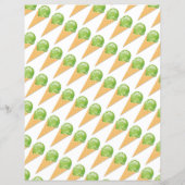 Ice Cream Cones, Ice Cream Parlor Adverteren Flyer (Achterkant)