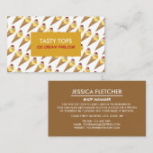 Ice Cream Cones, Ice Cream Parlor Visitekaartje (Voorkant / Achterkant)