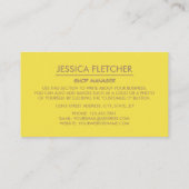 Ice Cream Cones, Ice Cream Parlor Visitekaartje (Achterkant)