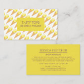 Ice Cream Cones, Ice Cream Parlor Visitekaartje (Voorkant / Achterkant)