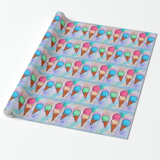 Ice Cream Cones inpakpapier (Uitgerold)