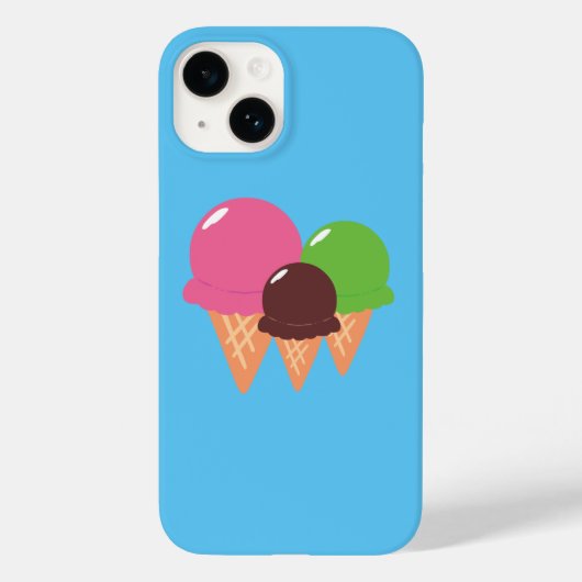 Ice Cream Cones iPhone Case (Achterkant)