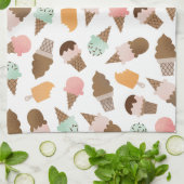 Ice Cream Cones Kitchen Towel Theedoek (Gevouwen)