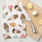 Ice Cream Cones Kitchen Towel Theedoek (Quarter Fold)