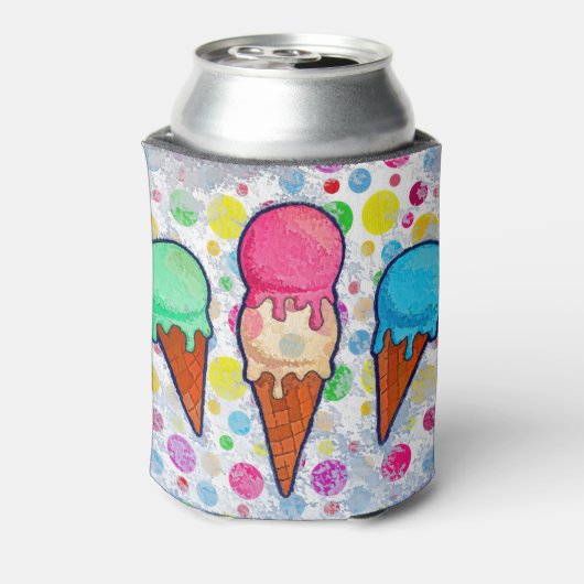 Ice Cream Cones Koelbox Blikjeskoeler (Blikje Achterkant)