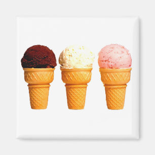 "Ice Cream Cones" Koelkast Magneet