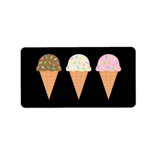 Ice Cream Cones Labels (Voorkant)