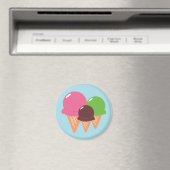 Ice Cream Cones Magneet (Insitu (Vaatwasser))
