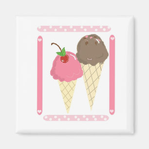 Ice Cream Cones Magneet