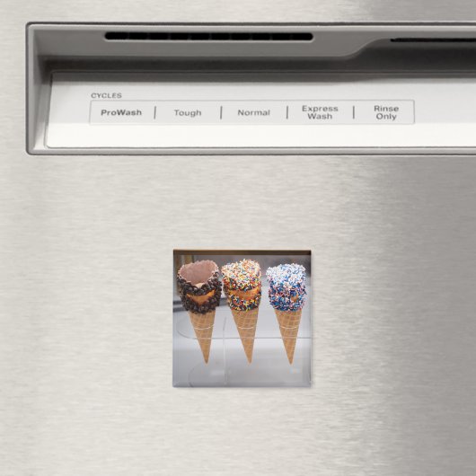Ice Cream Cones Magneet (Insitu (Vaatwasser))