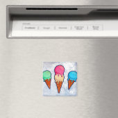 Ice Cream Cones Magneet (Insitu (Vaatwasser))