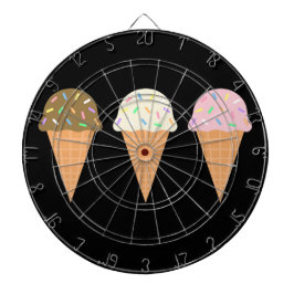 Ice Cream Cones Metal Cage Dartboard Dartbord