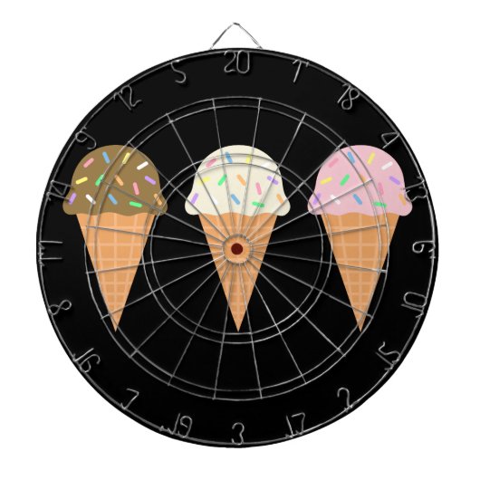 Ice Cream Cones Metal Cage Dartboard Dartbord (Voorkant)