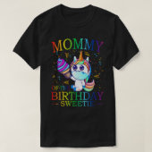 Ice Cream Cones MOMMY of the Birthday Sweetie Part T-shirt (Design voorkant)