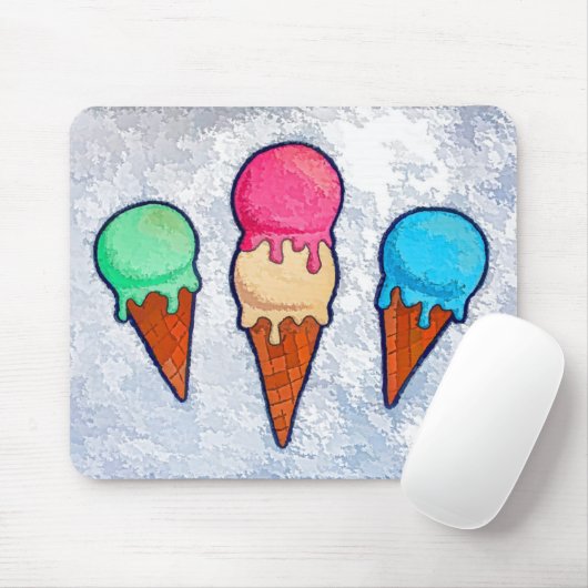 Ice Cream Cones Muismat (Met muis)