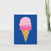 ICE CREAM CONES NOTE CARDS NOTITIEKAARTJE (Voorkant)