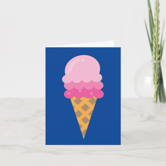 ICE CREAM CONES NOTE CARDS NOTITIEKAARTJE (Voorkant)
