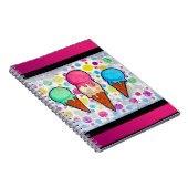 Ice Cream Cones Notitieboek (Rechterzijde)