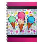 Ice Cream Cones Notitieboek (Voorkant)