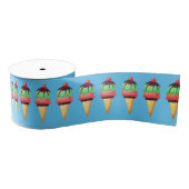 Ice Cream Cones Pattern Grosgrain Lint (Spoel)