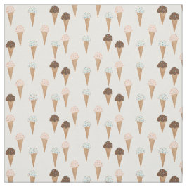 Ice Cream Cones Pattern Stof