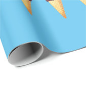 Ice Cream Cones Pattern Wrapping Paper Cadeaupapier (Rol Hoek)