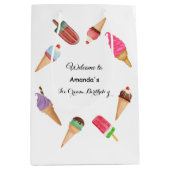 Ice Cream Cones Popsicles Medium Cadeauzakje (Voorkant)