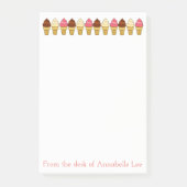 Ice Cream Cones Post-it® Notes (Voorkant)