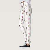 Ice Cream Cones & Ribbons Aangepaste Leggings (Links)